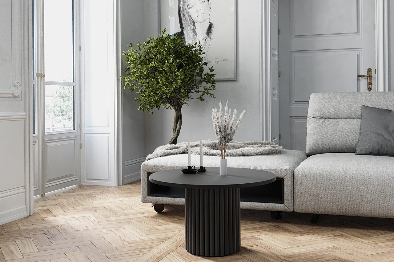 Design Möbel Couchtisch LOMELO – Runder günstig online kaufen