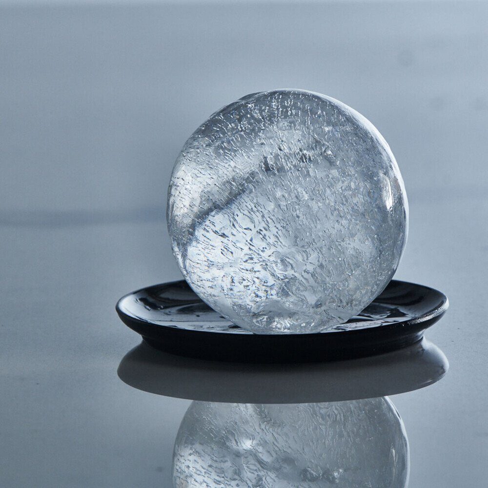 Lurch Eiswürfelform Eiswürfelform Spheres 2er-Set Flexi-Form schwarz, (Set 2-tlg), Eiswürfelform Spheres, 2-tlg., Ø6cm, Platin-Silikon, schwarz