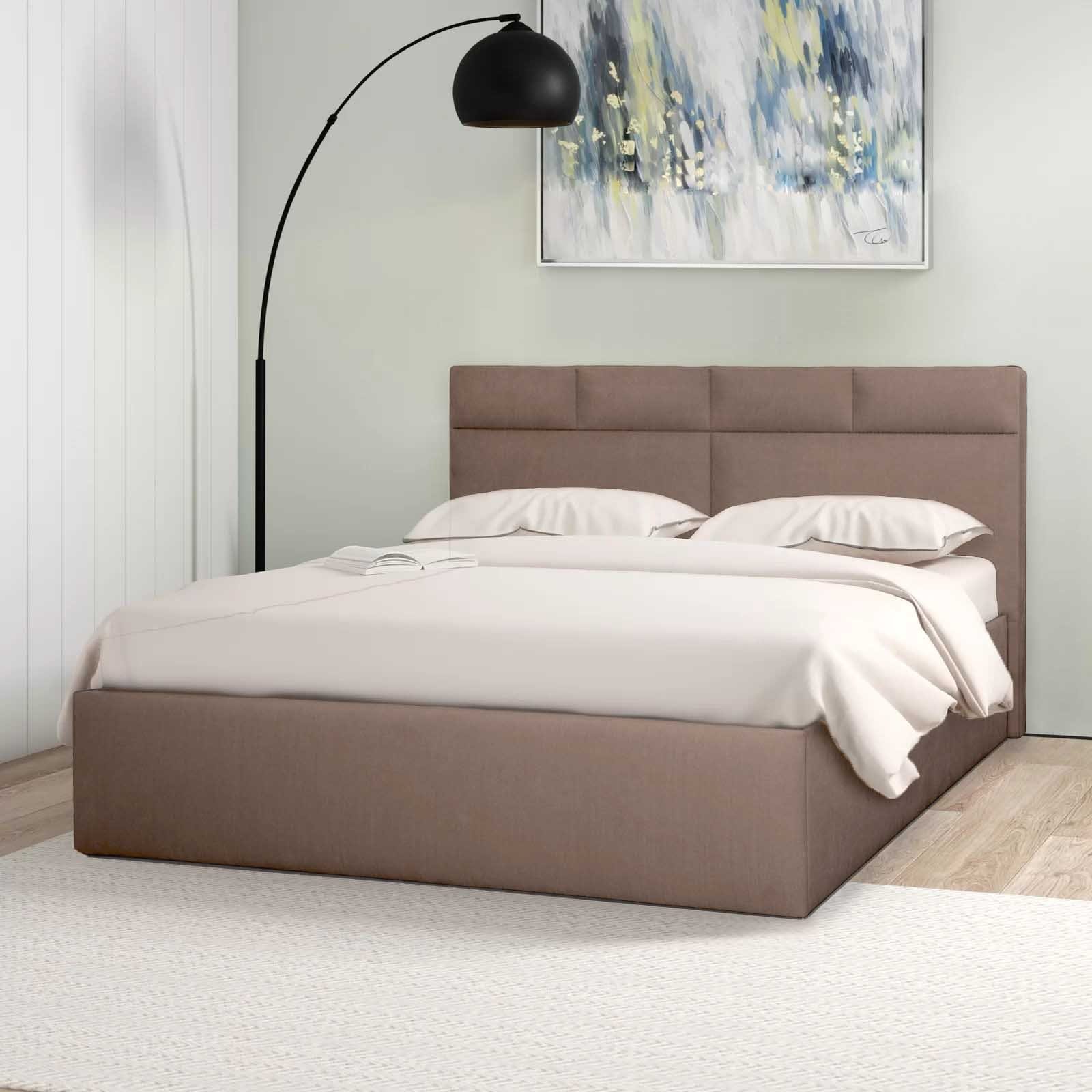 Halmon Schlafkomfort Betten Polsterbett Komo (erhältlich In 6 Größen und 5 attraktiven Farben), Seitenhöhe 40cm, inkl. Lattenrost bei Ausführung mit Matratze