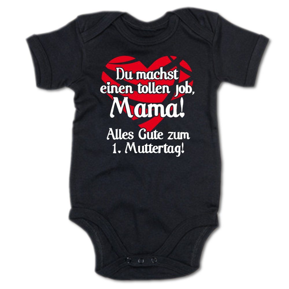 G-graphics Kurzarmbody Du machst einen tollen Job, Mama! Alles Gute zum 1. Muttertag! Baby Body mit Spruch / Motiv / Aufdruck • zum Muttertag