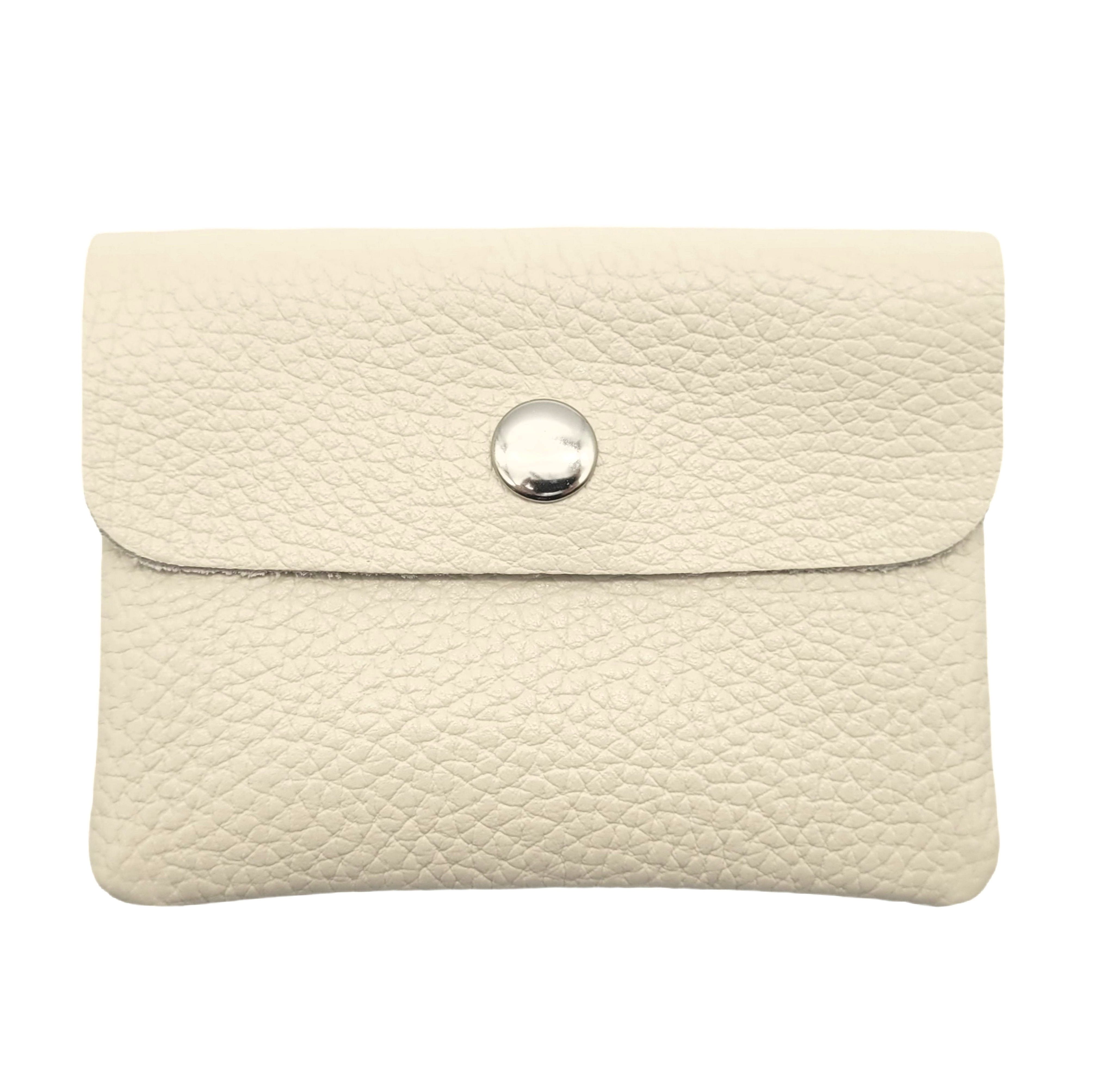 Mini Geldbörse kleines echt Leder Portemonnaie, pures Leder, Made in Italy