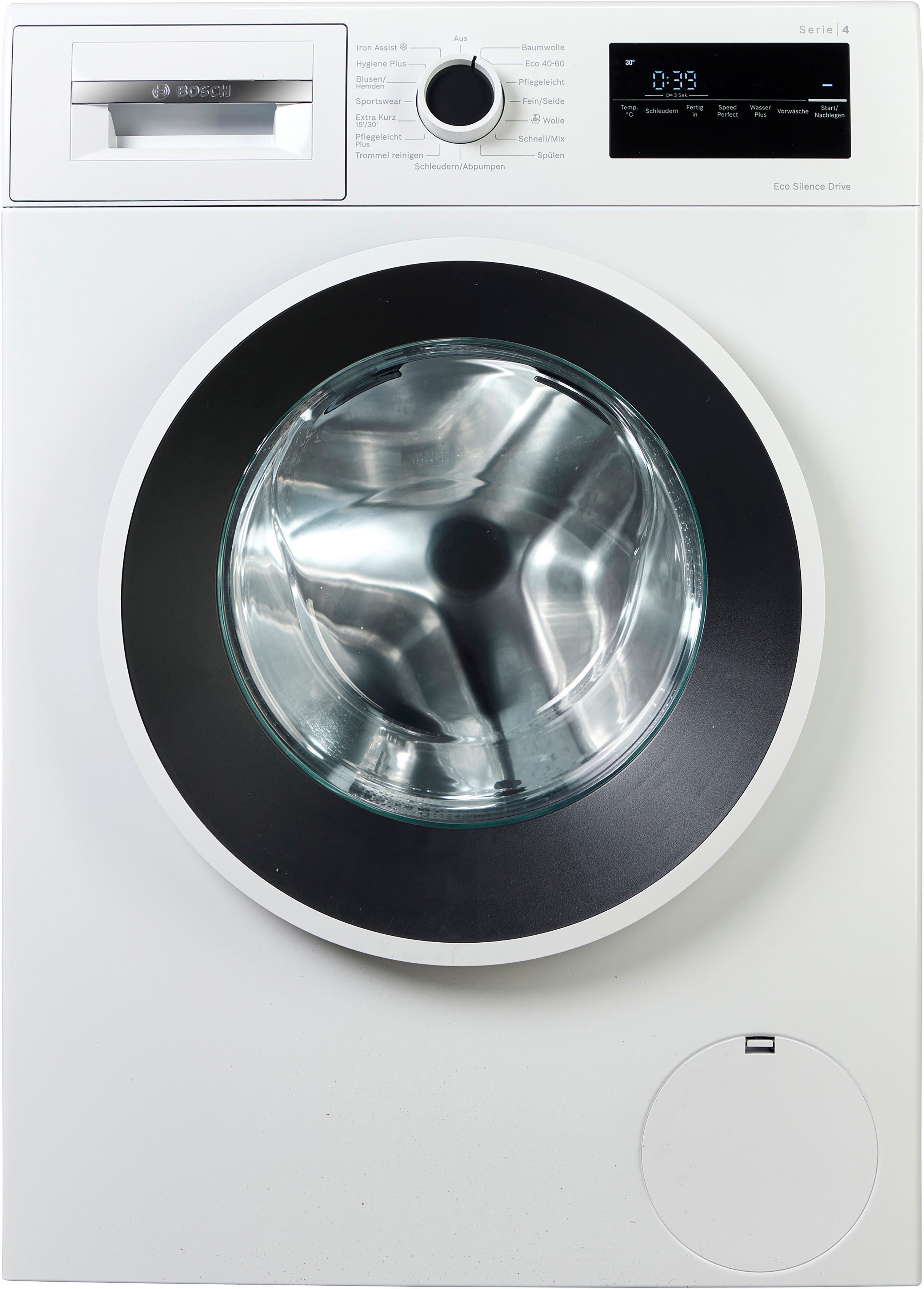 BOSCH Waschmaschine Serie 4 WAN28226, 9 kg, 1400 U/min, Bis zu 50% weniger Knitterfalten dank Iron Assist und EEK A