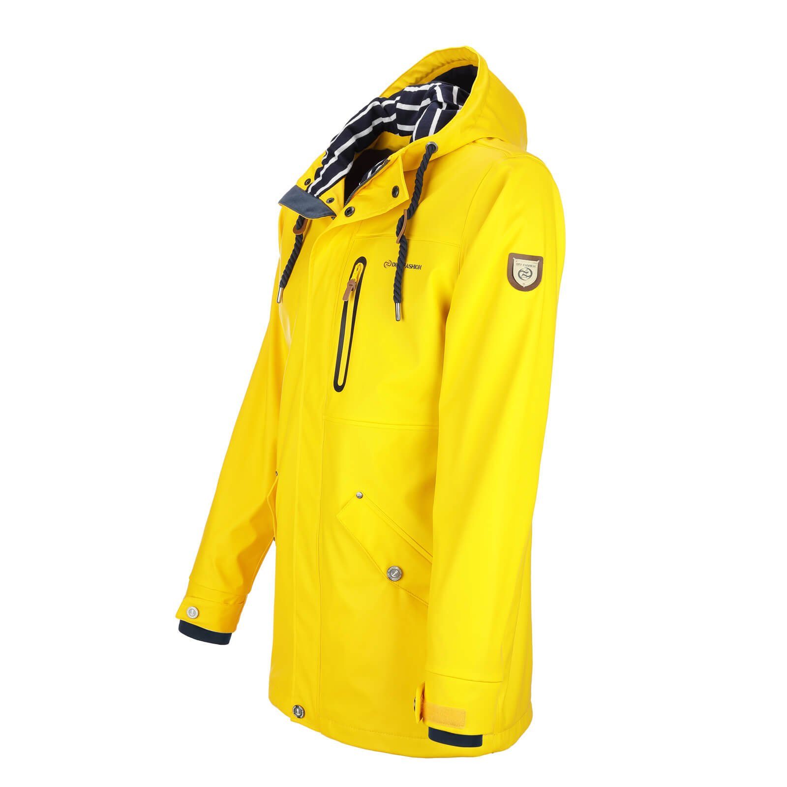 Dry Fashion Regenjacke Herren Parka Lübeck mit verstellbarer Kapuze - wasse günstig online kaufen