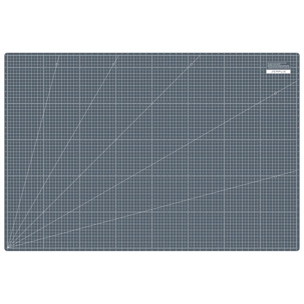 Semplix Schneideunterlage - Schneidematte hellgrau-grau 120 x 80 cm / 48 x 32 inch