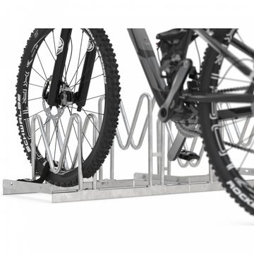 Dreifke Fahrradständer Fahrradständer 8052, zur Freiaufstellung, 2 Räder einseitig, M-förm, für 2 Fahrräder