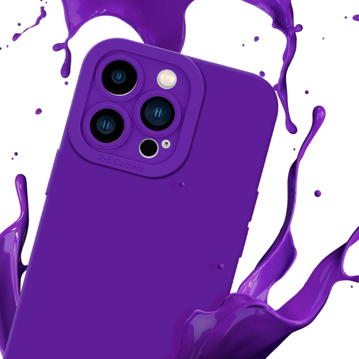 Cadorabo Handyhülle für iPhone 14 PRO MAX Hülle Apple iPhone 14 PRO MAX, Hülle Schutzhülle TPU Silikon Case Cover