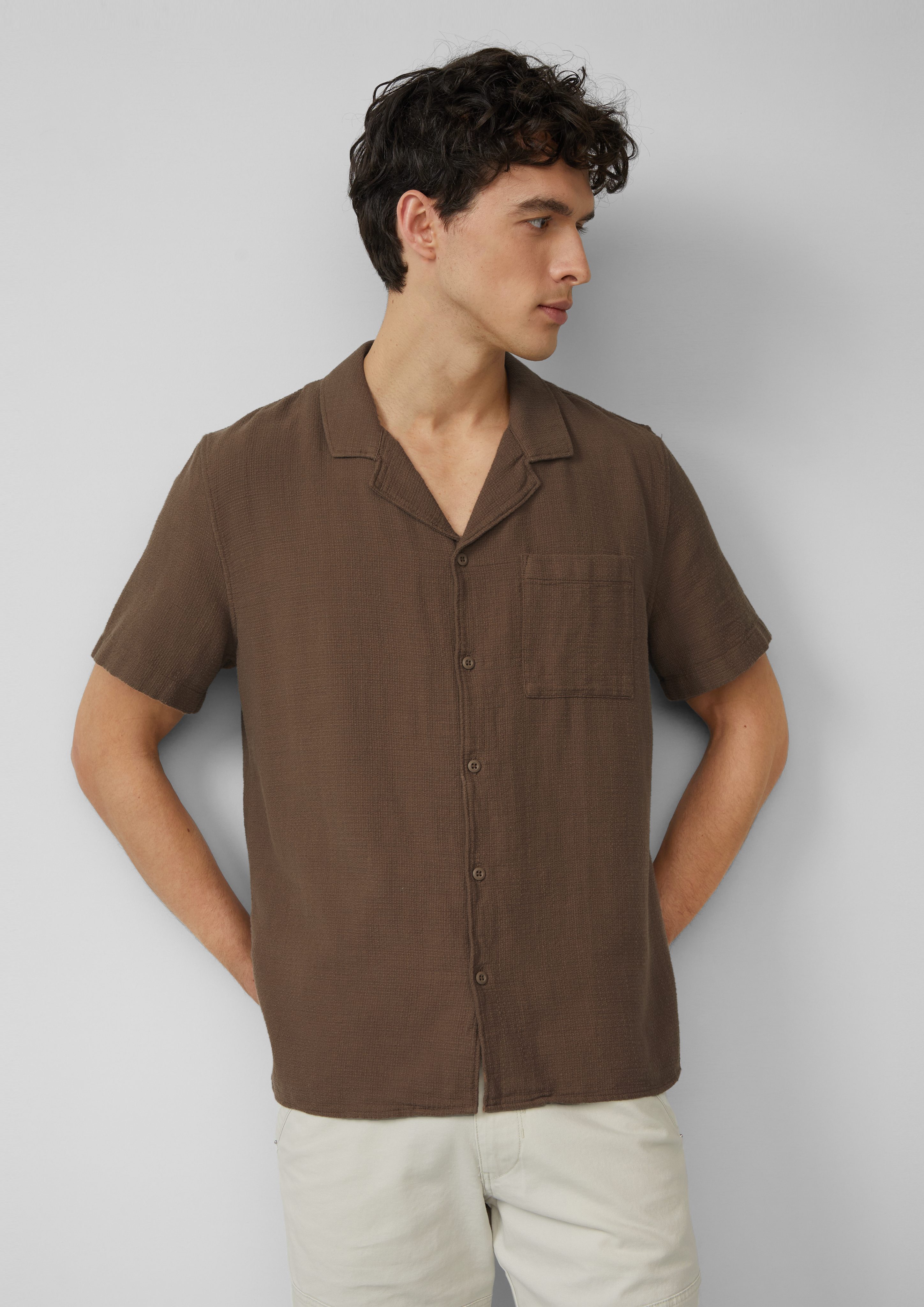 s.Oliver Kurzarmhemd Resort Fit: Baumwollshirt mit günstig online kaufen
