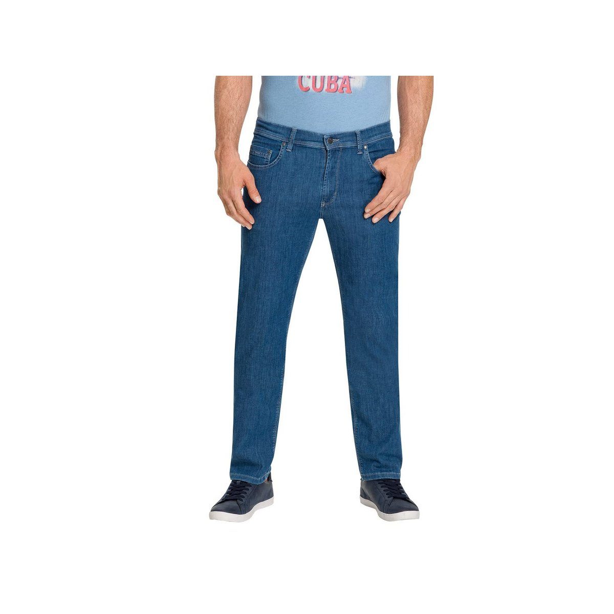 blau Stoffhose Authentic Jeans Pioneer (1-tlg)