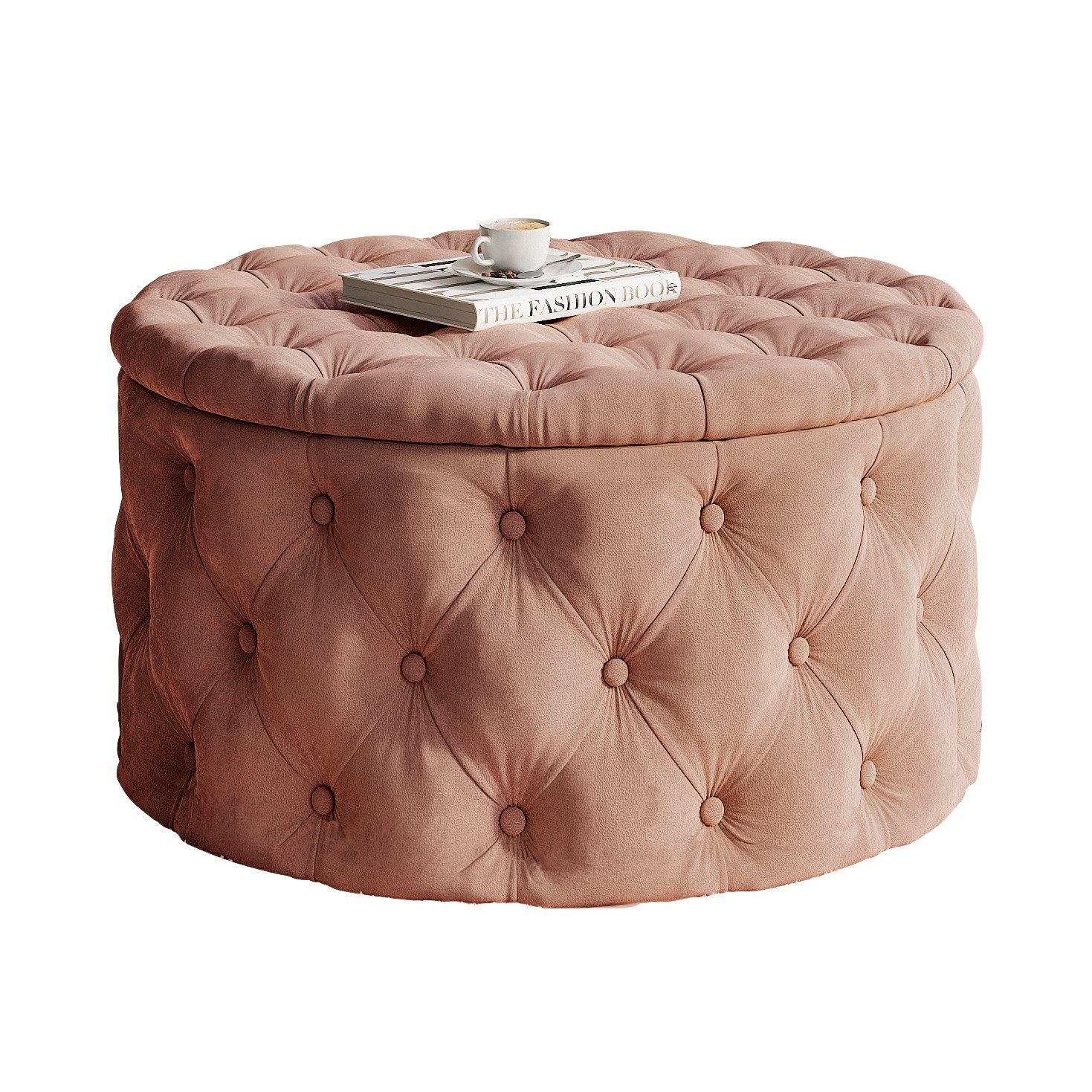 Lookway Hocker CHESTERFIELD runder gesteppter mit günstig online kaufen