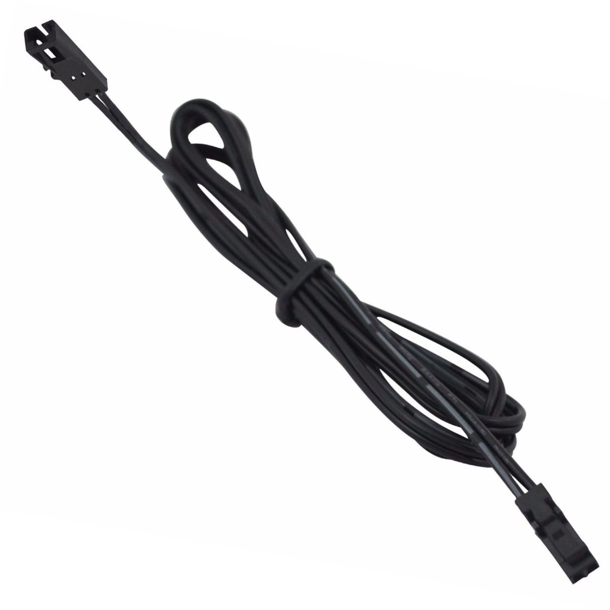 LED MINI Stecker Verlängerungskabel 2m f Aufbauleuchte schwarz Stromkabel