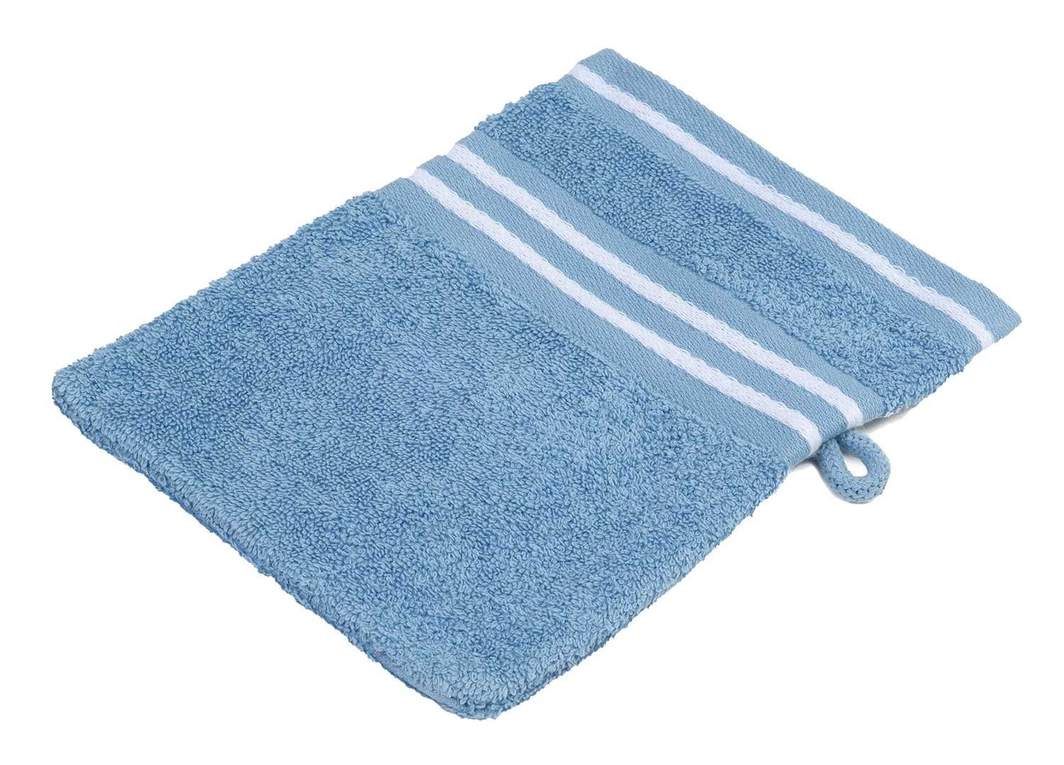 Waschhandschuh Waschhandschuh RIO, Blau, B 16 cm, L 21 cm