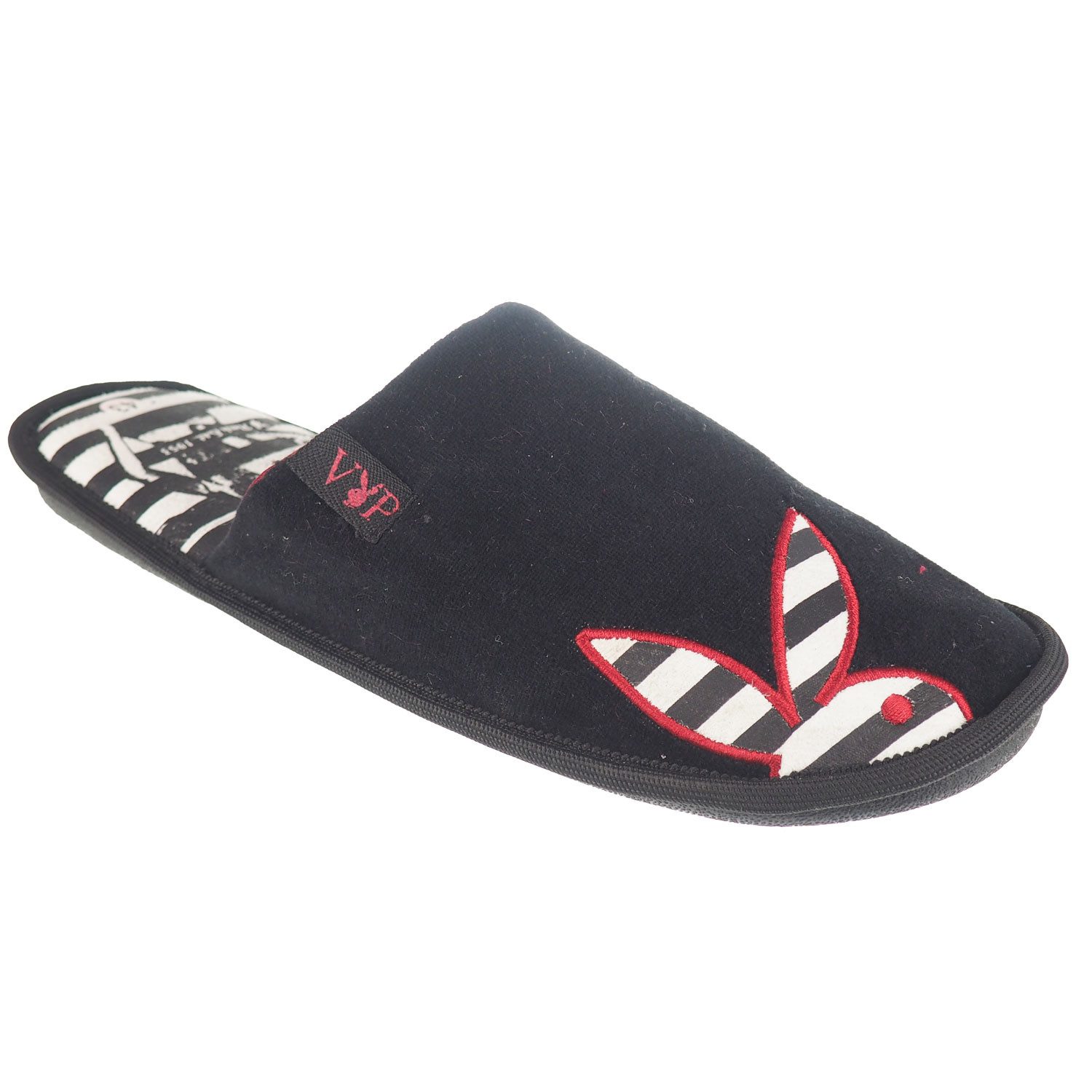 PLAYBOY Playboy Herren Hausschuhe Schwarz Hausschuh