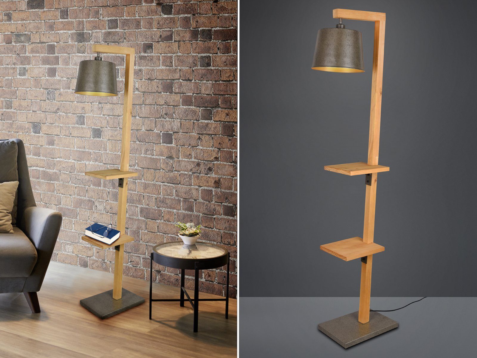 TRIO Leuchten LED Stehlampe, Dimmfunktion, LED wechselbar, Warmweiß, groß-e günstig online kaufen