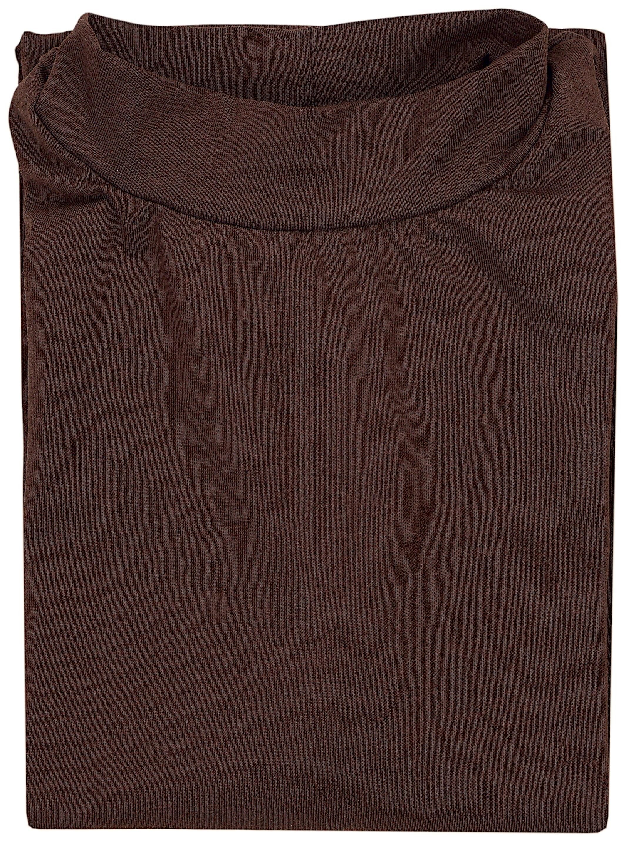 Rollkragenshirt Alkato Damen Langarm Shirt mit Stehkragen