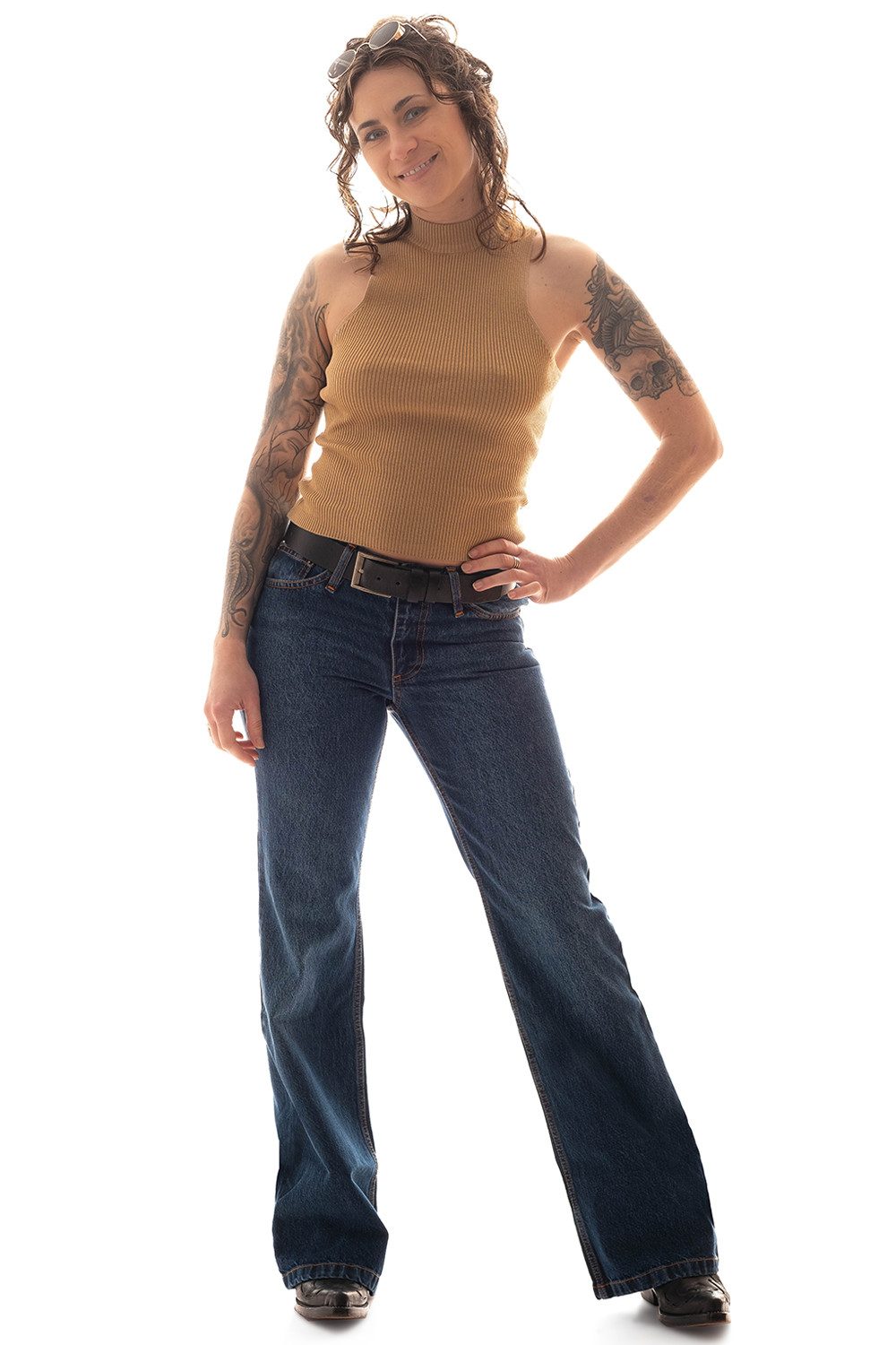 Comycom Bootcut-Jeans Damen STAR CUT PARADISE