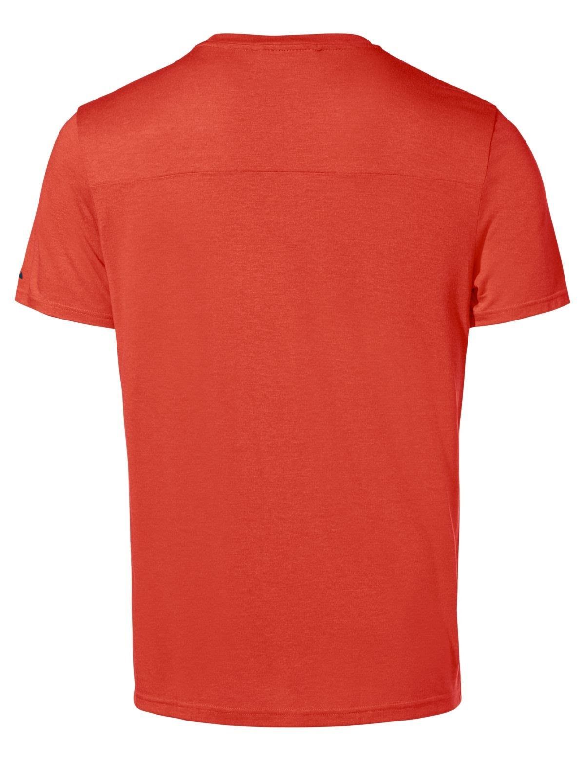 Glowing Iii T-shirt Red T-Shirt Mens Herren Tekoa Kurzarm-Shirt VAUDE Vaude
