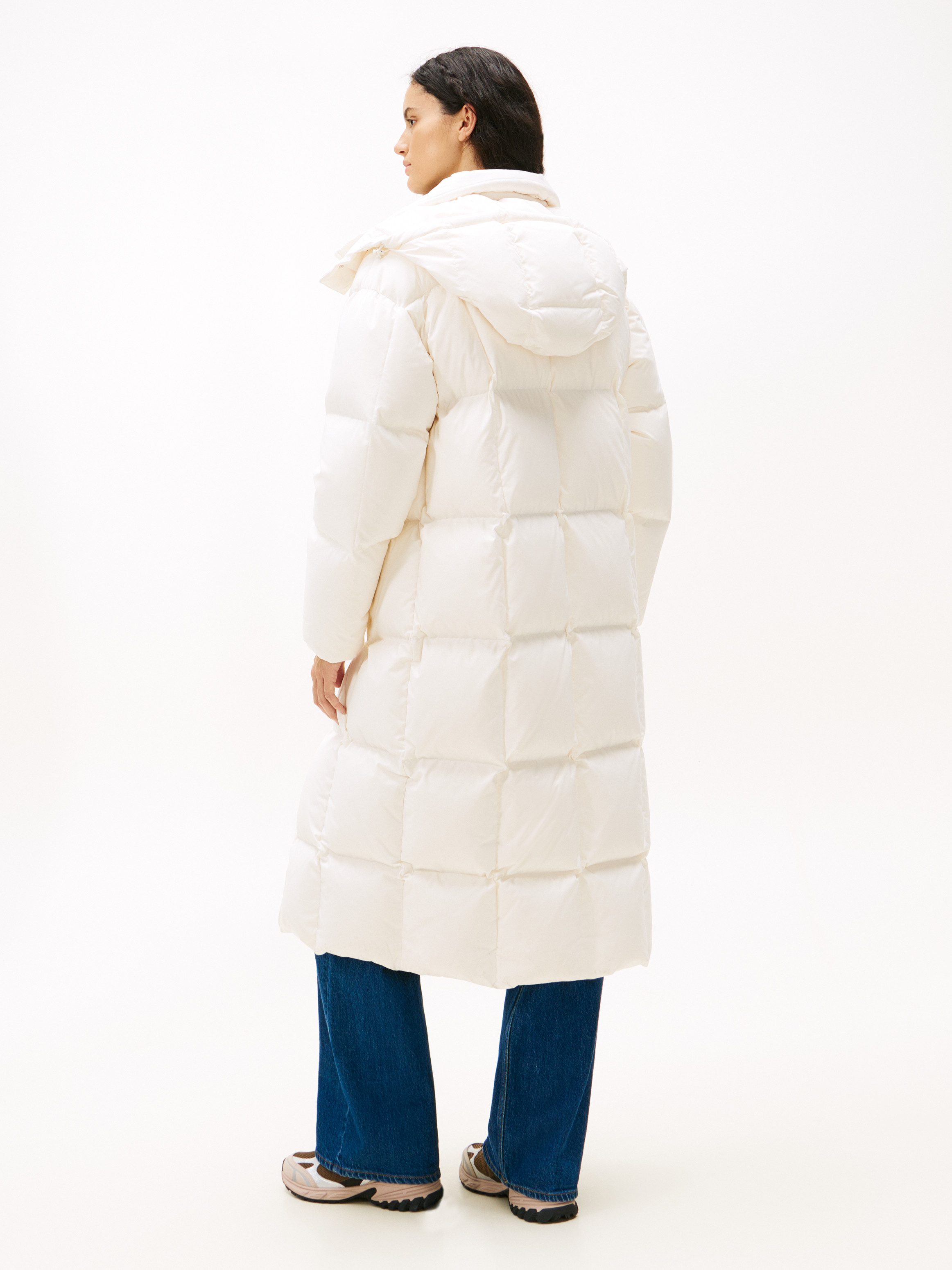 Tommy Jeans Steppmantel TJW ALASKA GRID DWN MXI COAT EXT günstig online kaufen