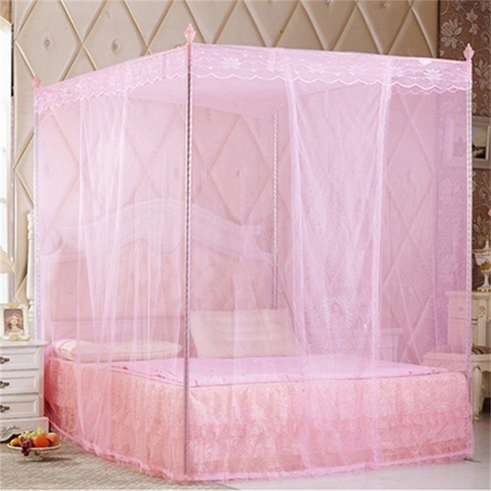 Rutaqian Moskitonetz Moskitonetz Queen Weiß King Dome für Kein Rahmen Bett Full Mückenschutz