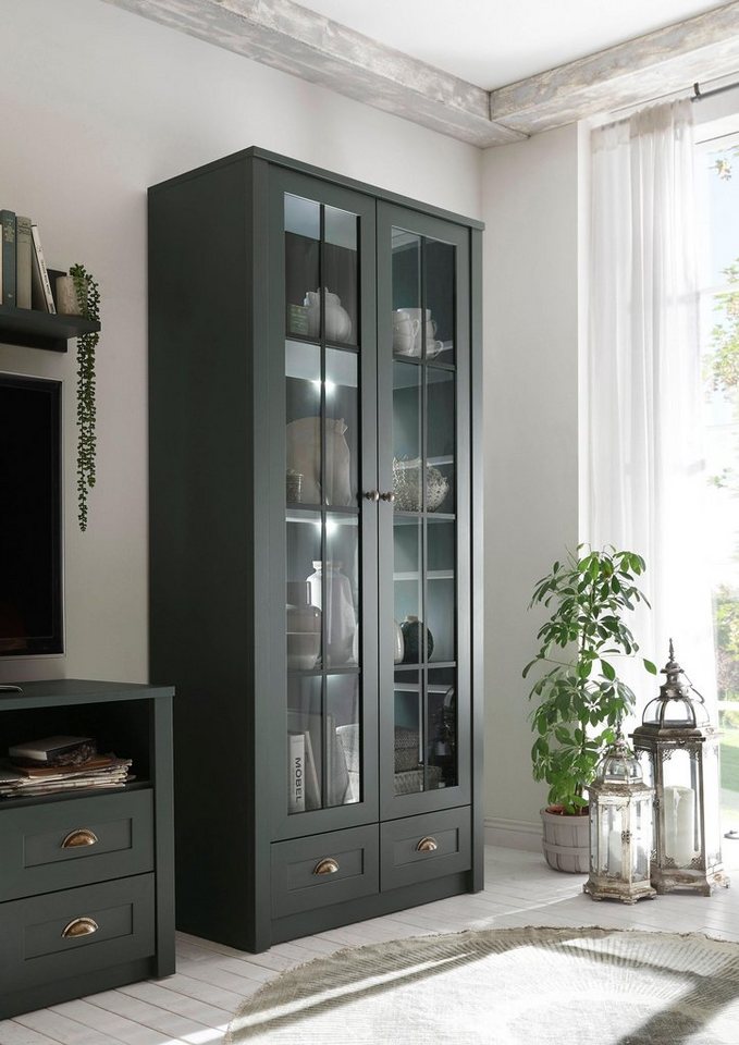 Home affaire Vitrine Ascot Höhe 197 cm, Ohne Beleuchtung