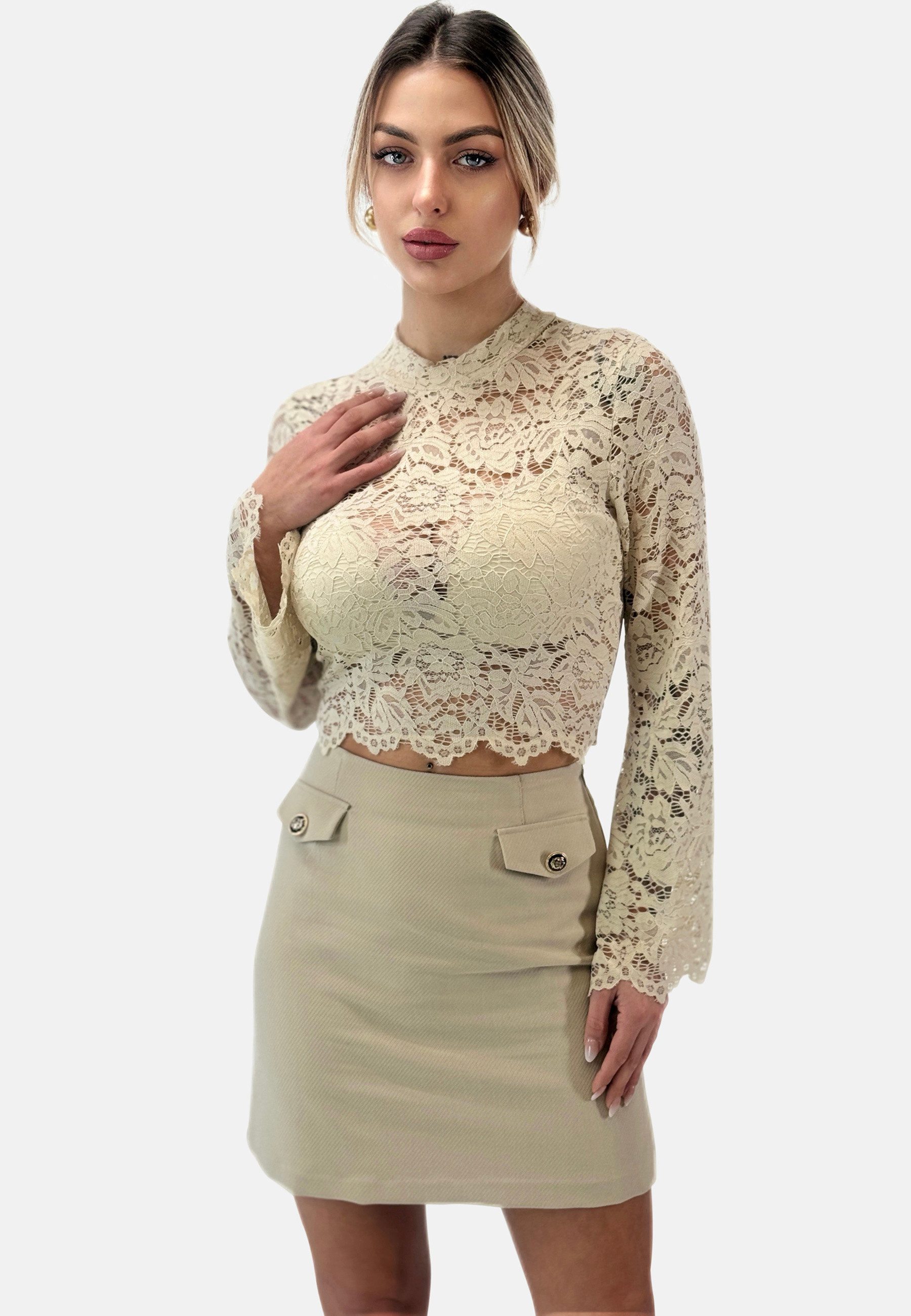 Elara Klassische Bluse Elara Damen Oberteil günstig online kaufen