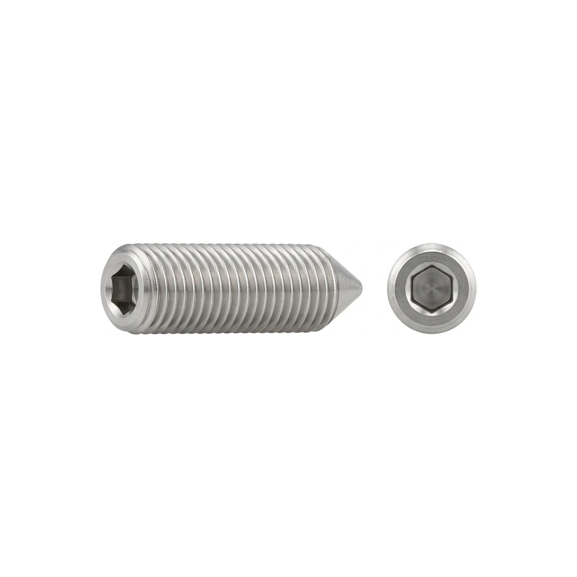 Contorion Schraube DIN 914/ISO 4027 Gewindestift 45 H M 4 x 18 galv. verzinkt 1000 Stk