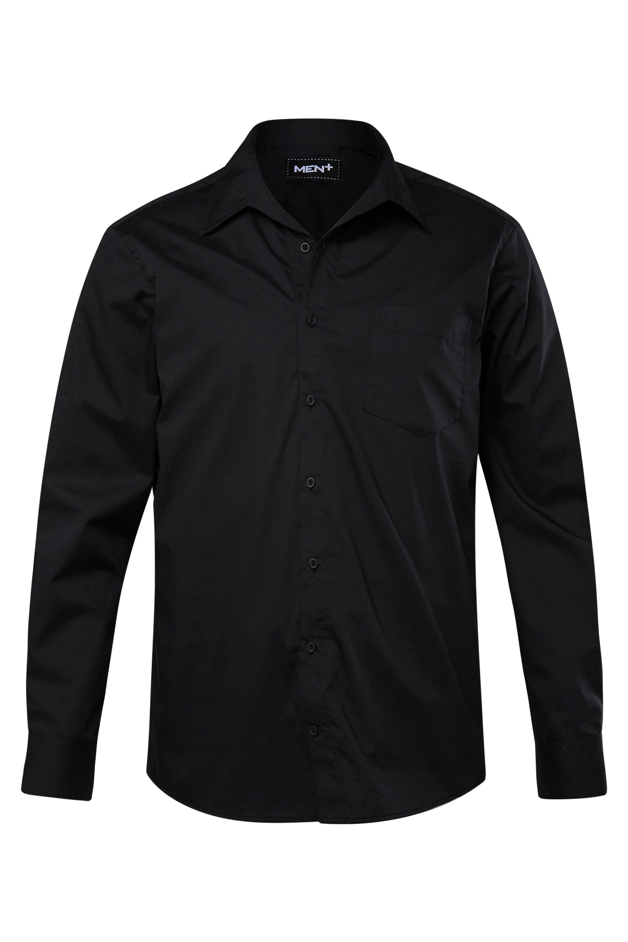 Men Plus Businesshemd Men+ Businesshemd Langarm Easy Care Vario-Kragen günstig online kaufen