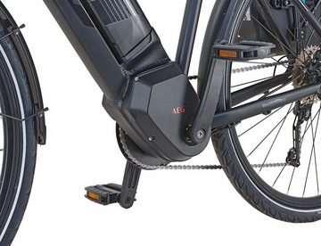 Prophete E-Bike Entdecker PowerEdition, 10 Gang Shimano Deore Schaltwerk, Kettenschaltung, Mittelmotor, 672 Wh Akku, (mit Seitentasche)