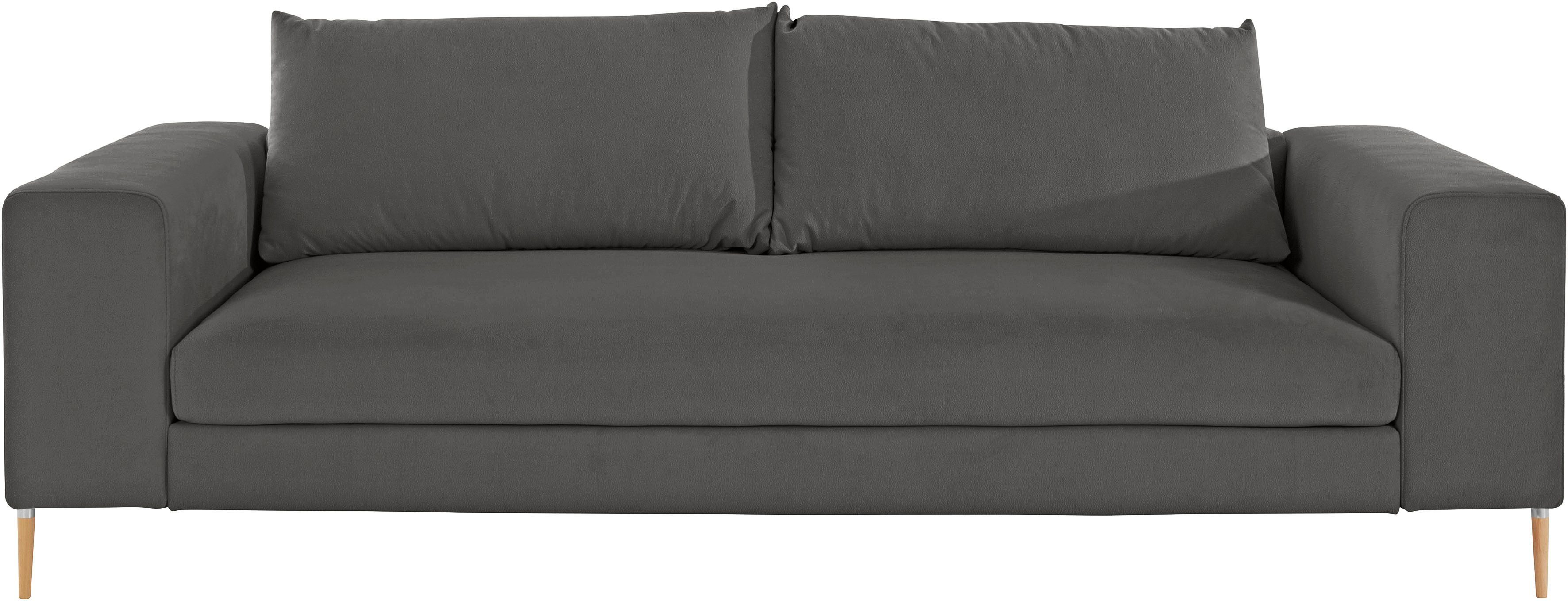 OTTO products 3-Sitzer Finnja, softer, legerer Sitzkomfort, hoher Fuß, bequem und elegant, mit Recycling-Bezug