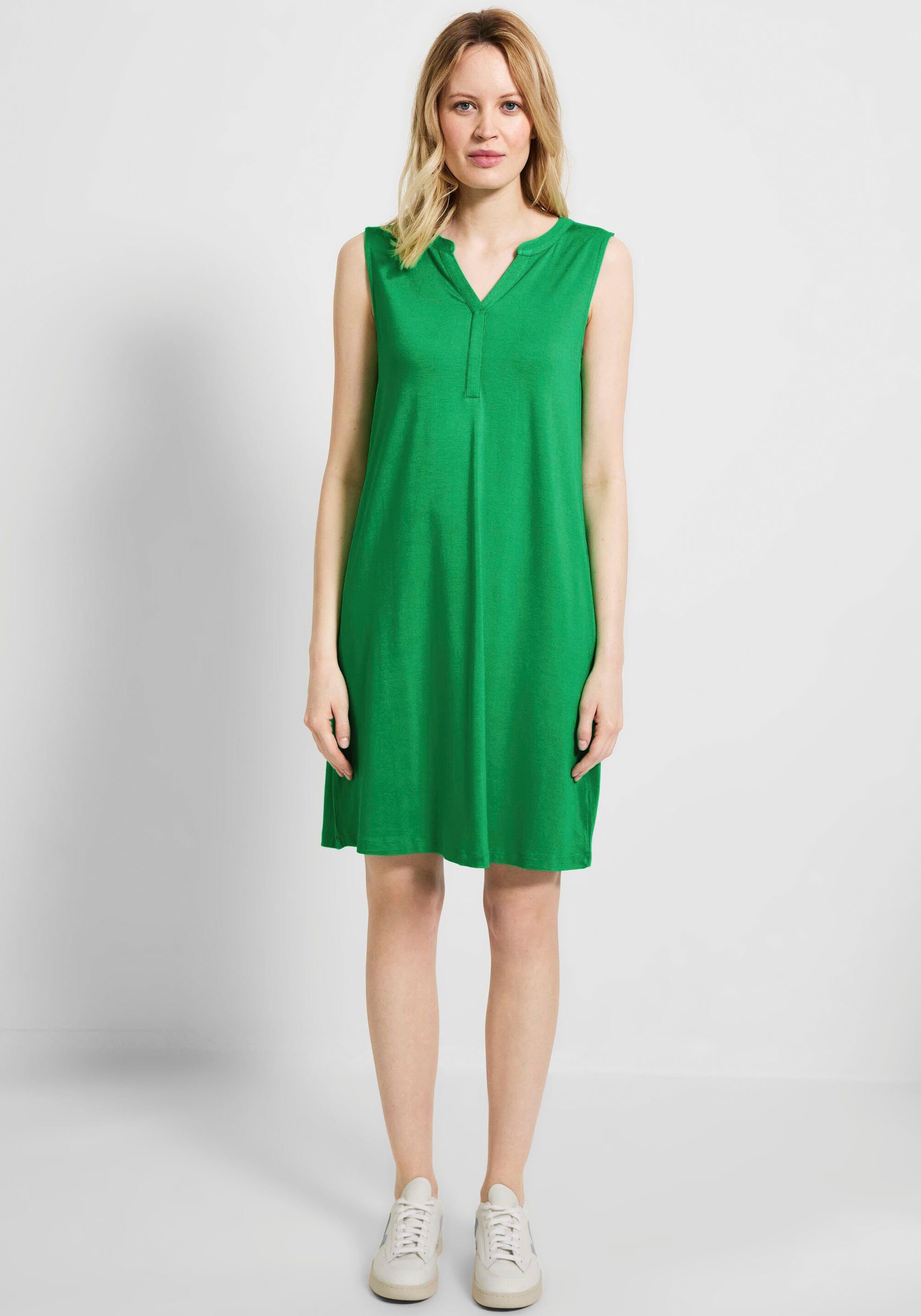 Cecil Jerseykleid mit einem Schlitz fresh green | Sommerkleider