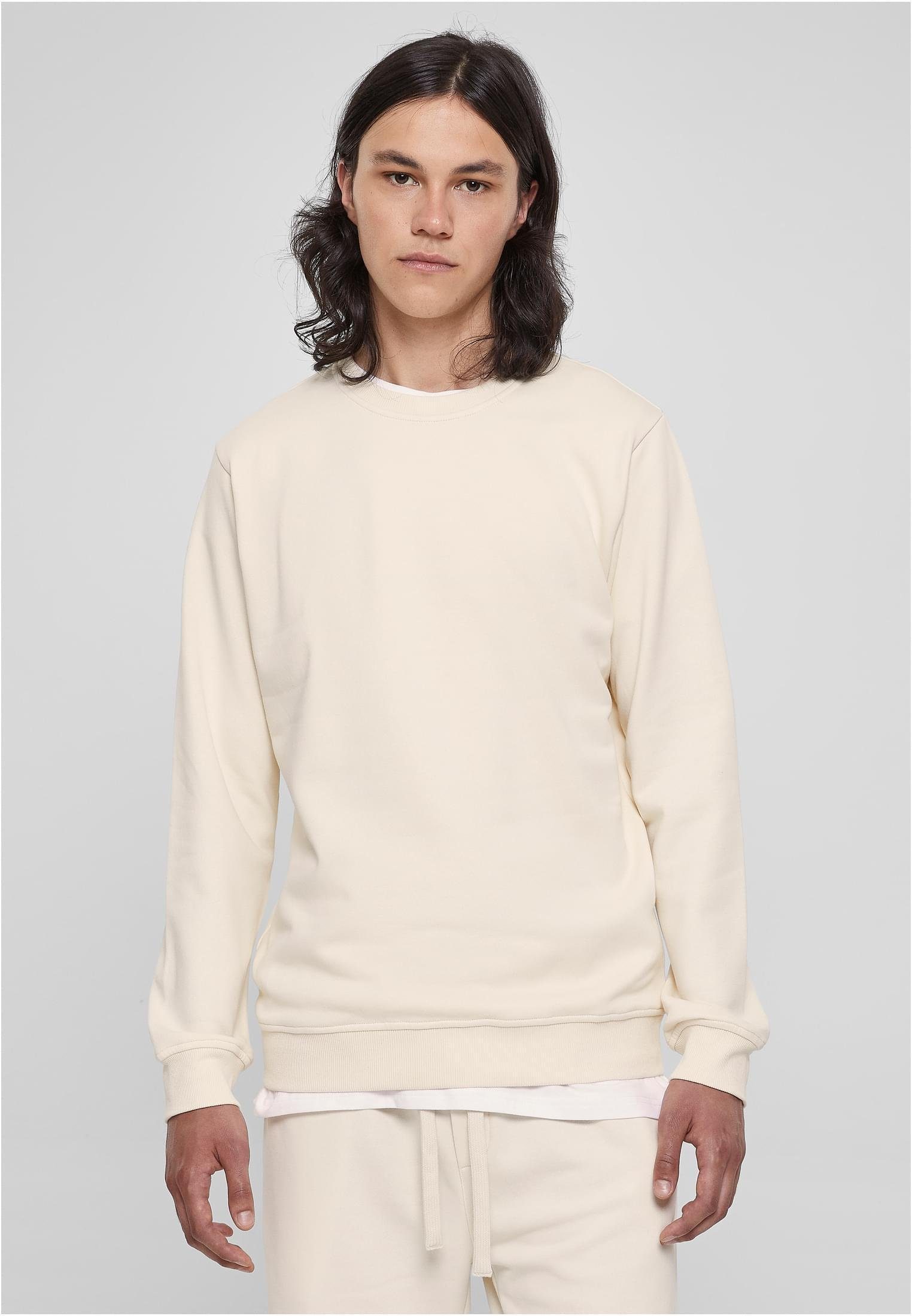 URBAN CLASSICS Sweatshirt Basic Terry Crew Herrenpulli