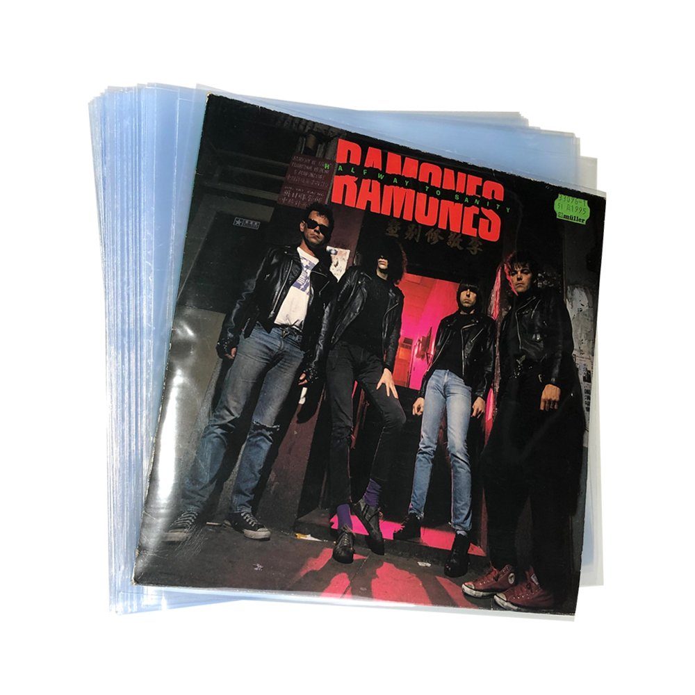 / 12" / Plattenspieler Cover-Schutz-Sleeves Schallplatten Flat 7even LP-Schutzhüllen Klar