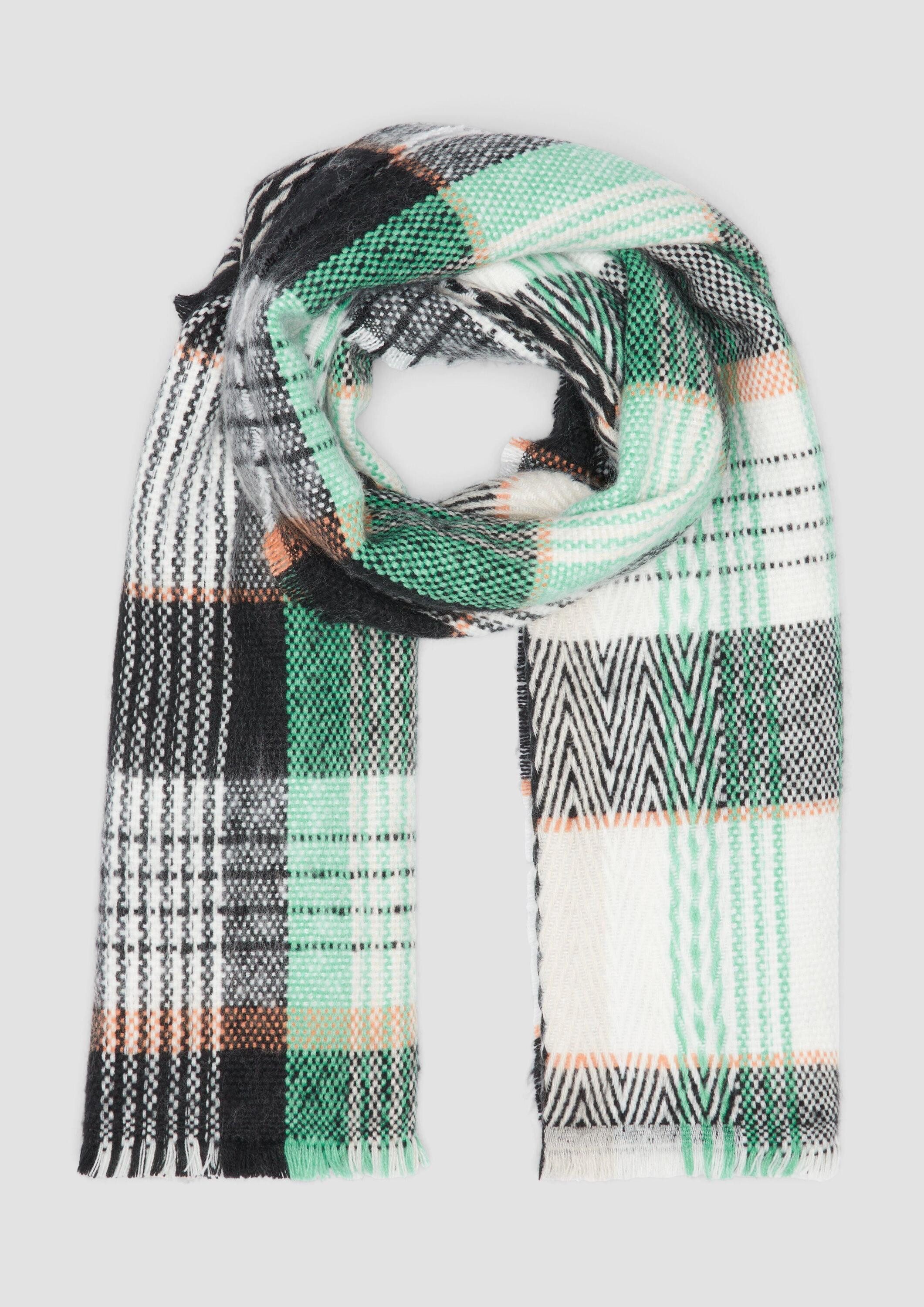 s.Oliver Schal Tuch, Karierter Schal mit günstig online kaufen