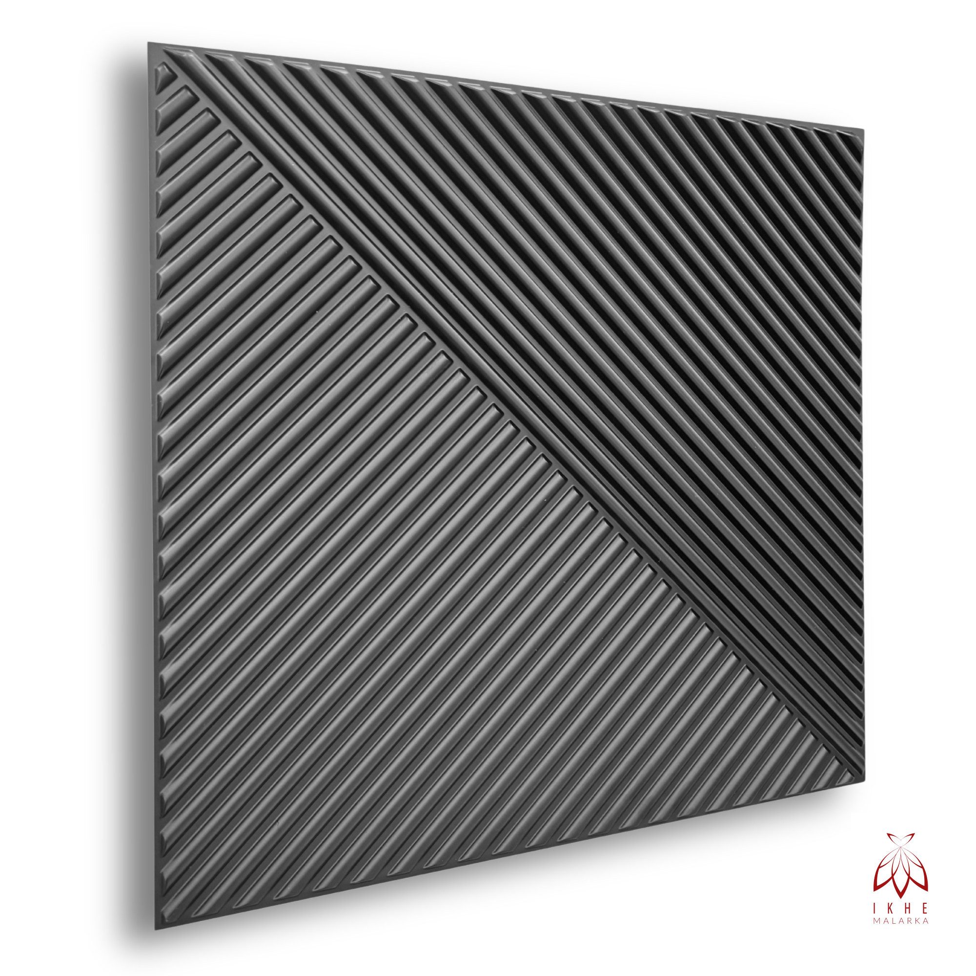 IKHEMalarka 3D Wandpaneel 3D Paneele PVC Kunststoffpaneele, BxL: 50,00x50,00 cm, 0,25 qm, (1 Stück, 3D Wandpaneele Deckenpaneele) hochwertige & harte PVC 3D Platten Wand & Decke