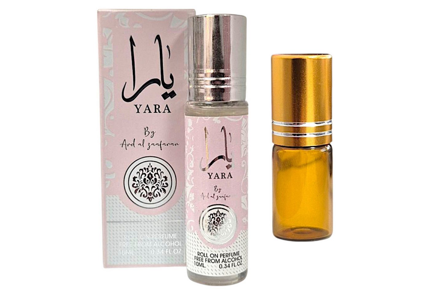 Ard Al Zaafaran Duft-Set Yara Parfümöl Orientalischer Roll-On Duftöl 10ml + Roll-On 1er Pack