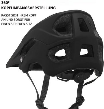 PFCTART Fahrradhelm Leichter und sicherer Fahrradhelm (Geeignet für Berg, Straße, Off-Road), EPS-Polsterung