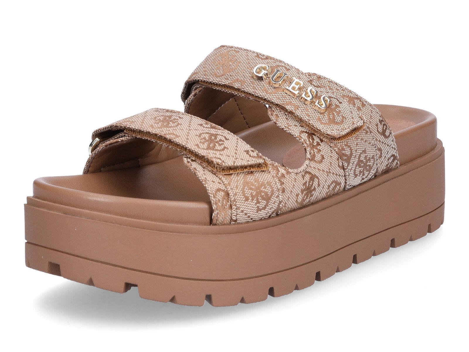 Guess Guess Damen Pantolette Faxon2 beige braun Pantolette