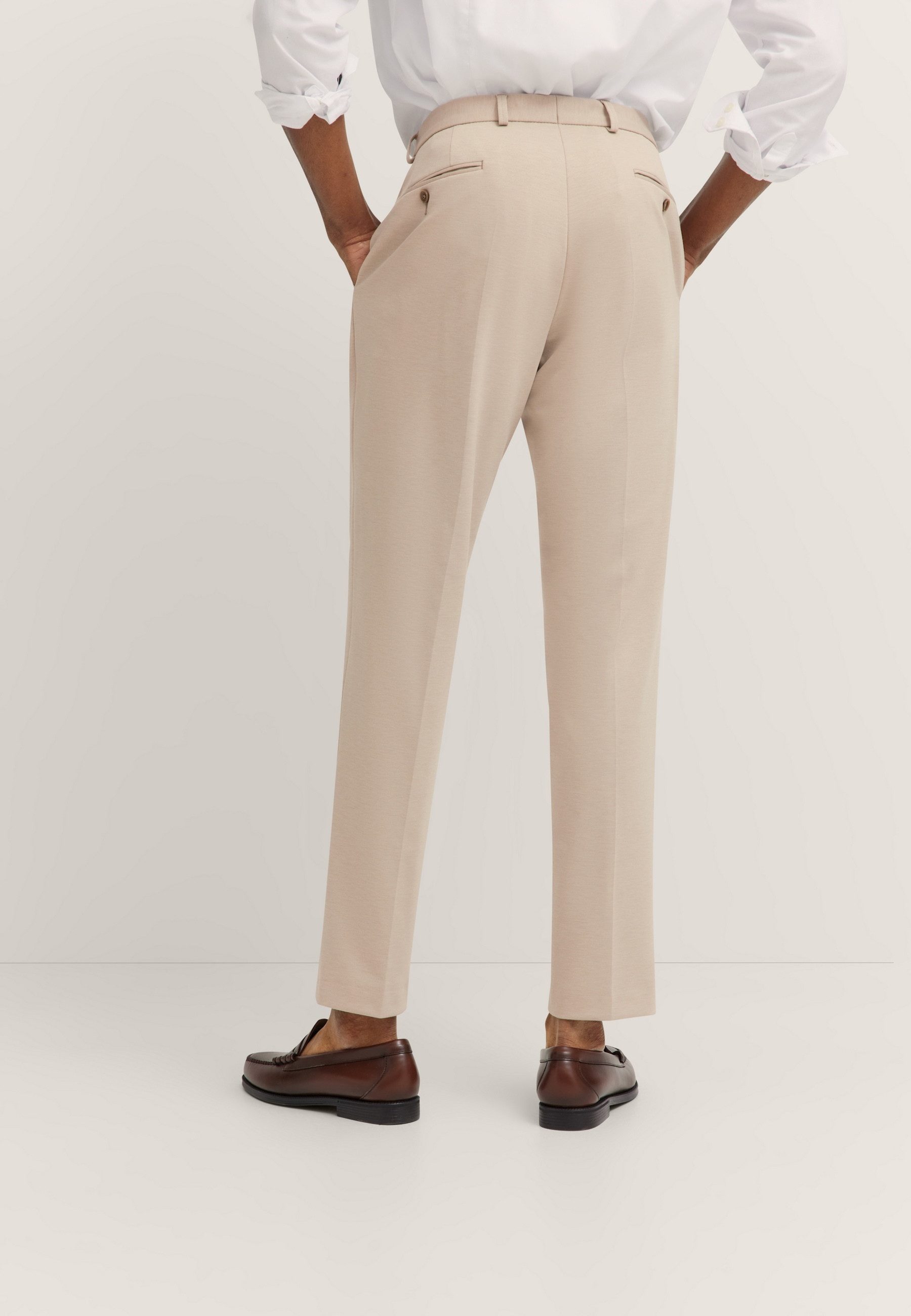 bugatti Anzughose Regular Fit Jersey-Artikel mit Stretch