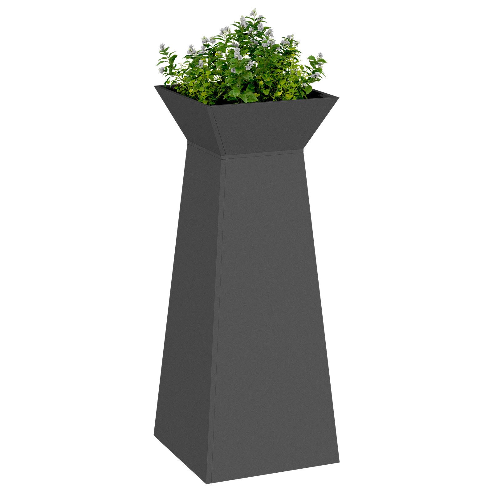 vidaXL Blumentopf Pflanzenständer Schwarz Metall 40 günstig online kaufen