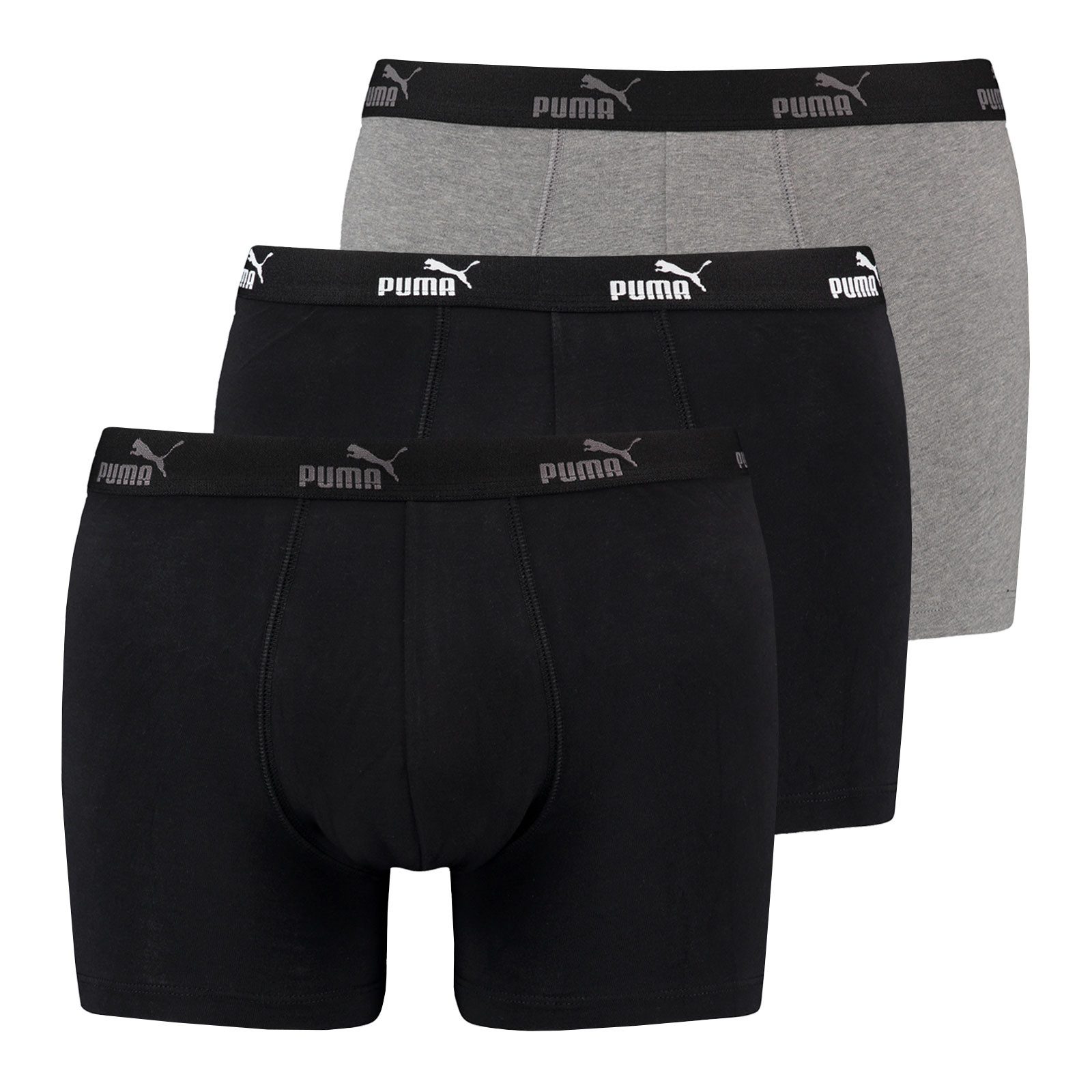 PUMA Boxershorts Promo Boxer (3-St) mit elastischem Logobund