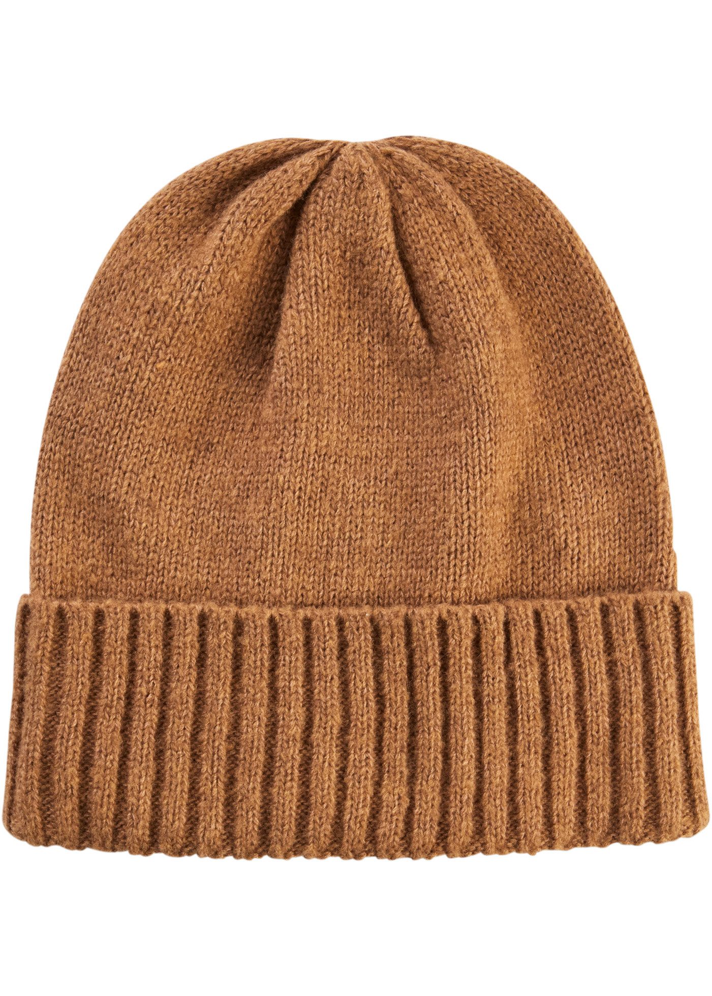 bonprix Strickmütze aus Polyester und Polyacryl, mit Elasthan-Anteil, Rippstrickoptik