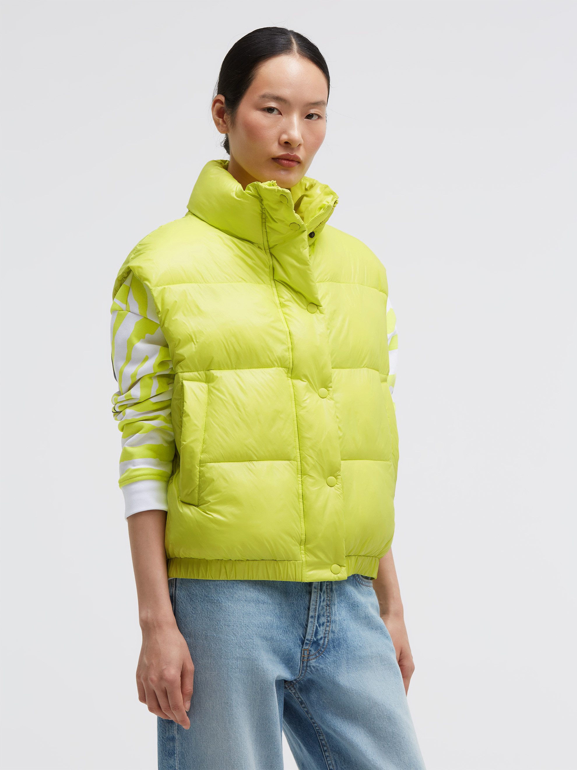 SENSES.THE LABEL Steppweste mit Fleece gefütterte Eingrifftaschen