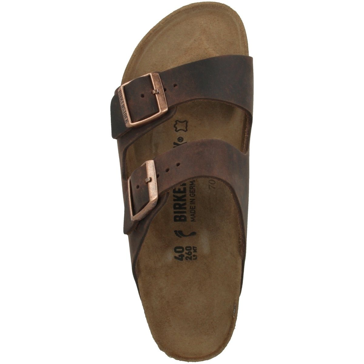 Birkenstock Arizona Fettleder schmal Unisex Erwachsene Sandale Sandaletten, Sommerschuhe, Badeschuhe, Riemchen, Schlappen