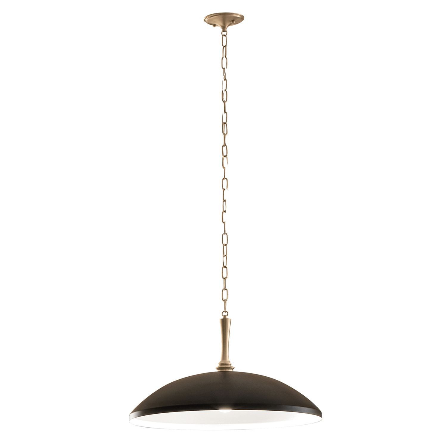 Licht-Erlebnisse Pendelleuchte FELIX, ohne Leuchtmittel, Metall E27 D: 50,8 cm rund H: max. 225,9 cm Vintage