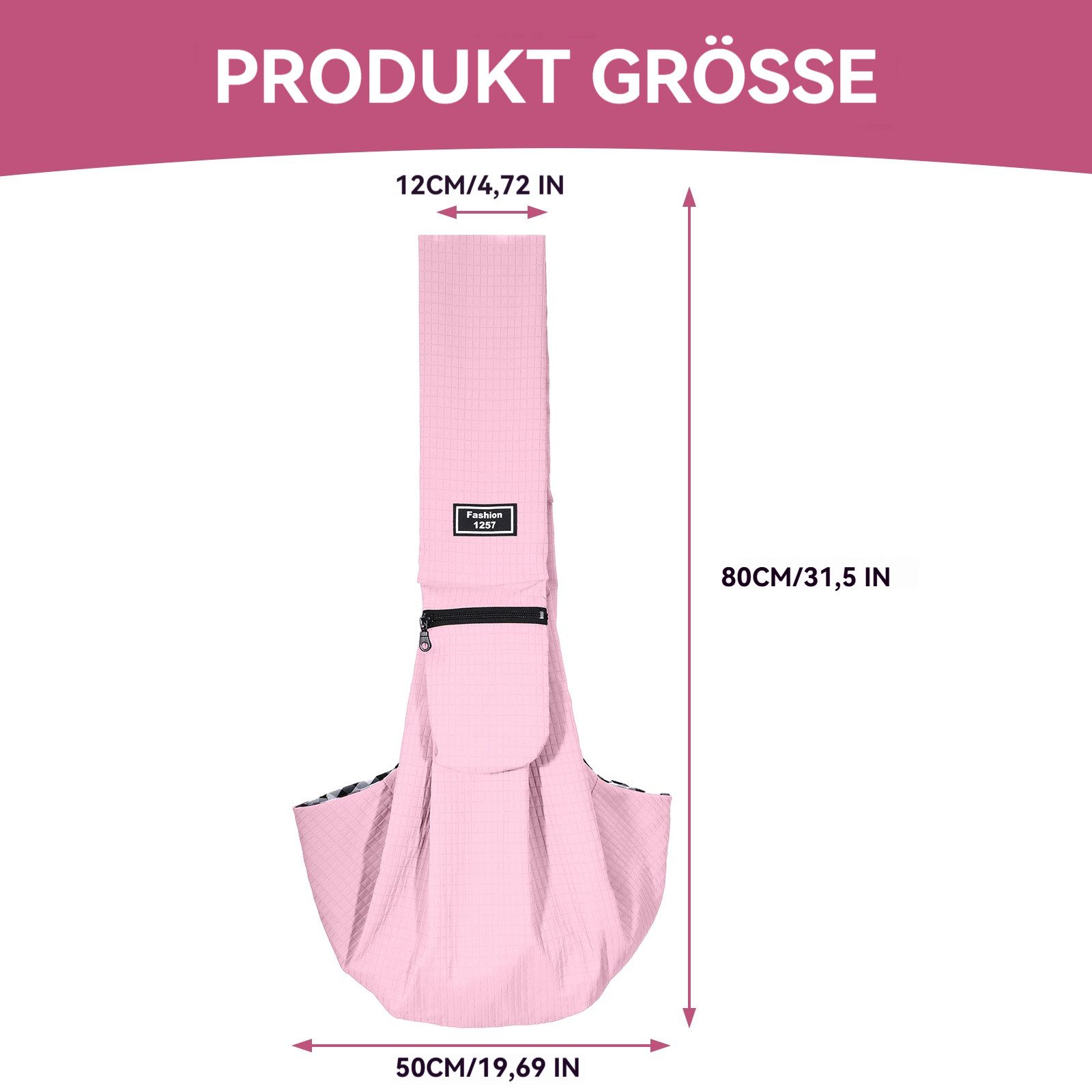 BlingBin Tiertransporttasche Hundetragetasche für Klein Hund,Haustiere Hunde Katze Sling, Wendbarer bis 6,5 kg, für Hunde und andere Haustiere bis 6.5 kg Tragetuch Hund Verstellbar