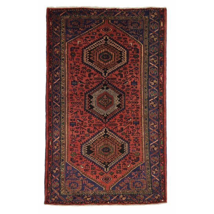 Orientteppich Perserteppich Hamadan 216 x 135 cm Borento rechteckig Handgeknüpft