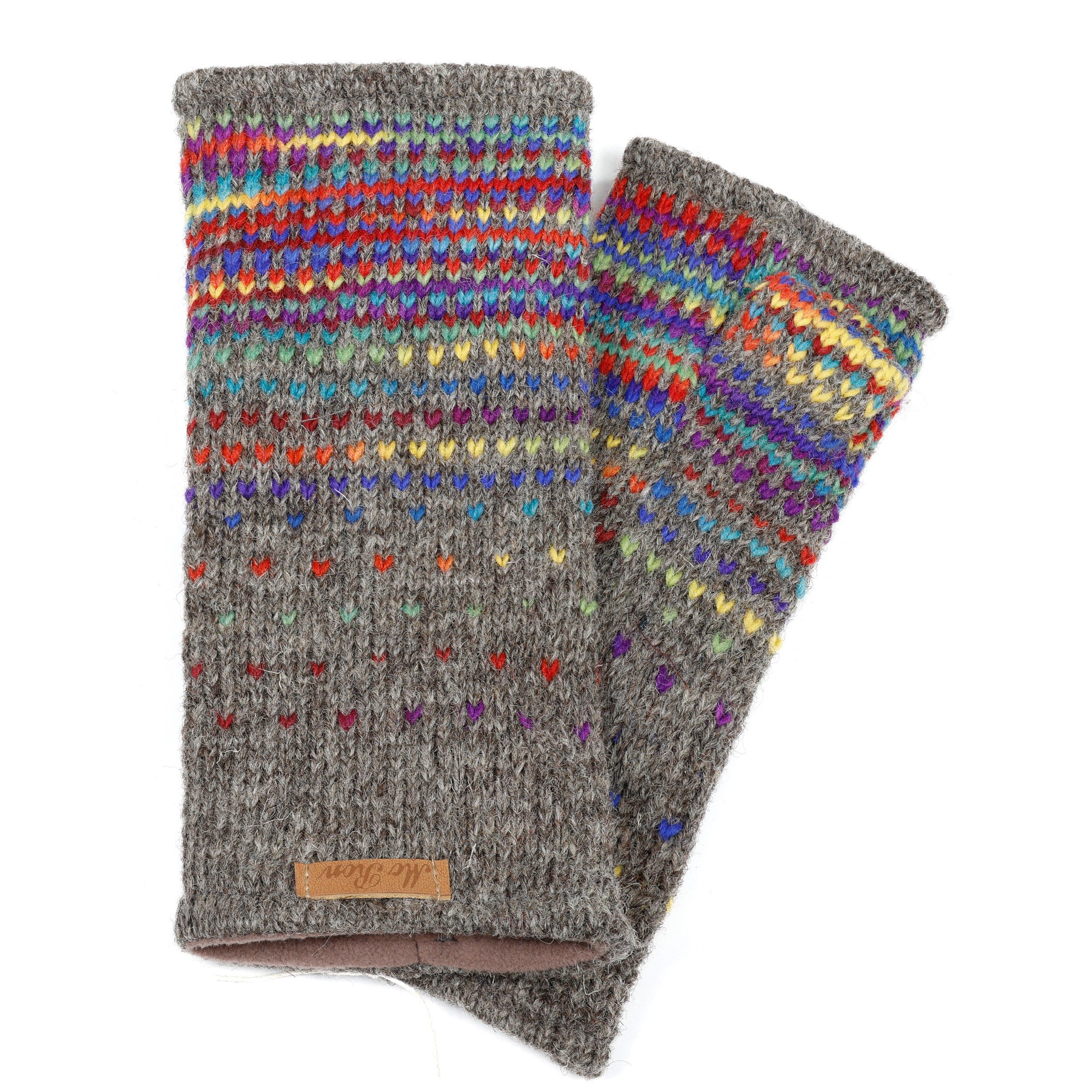 McRon Armstulpen Pulswärmer Modell Ida mit Daumen, mit hohem Schurwoll-Ante günstig online kaufen