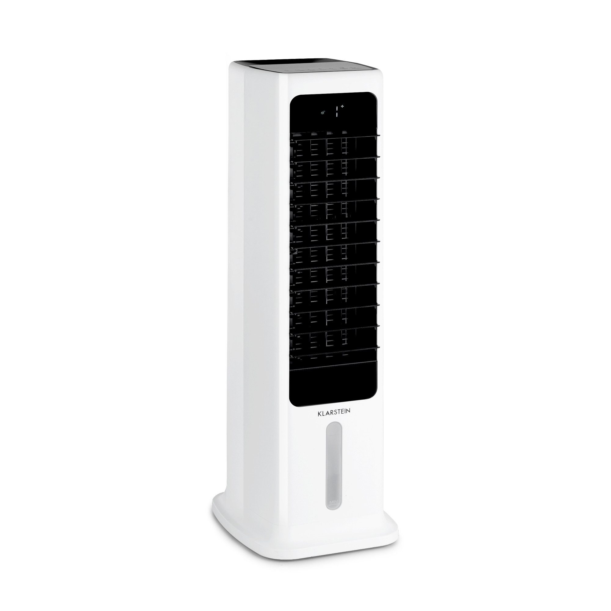 Klarstein Ventilatorkombigerät Skytower Ventilator, 4-in-1 Luftkühler mobil mit Wassertank Timer Nachtmodus bis zu 40 m²
