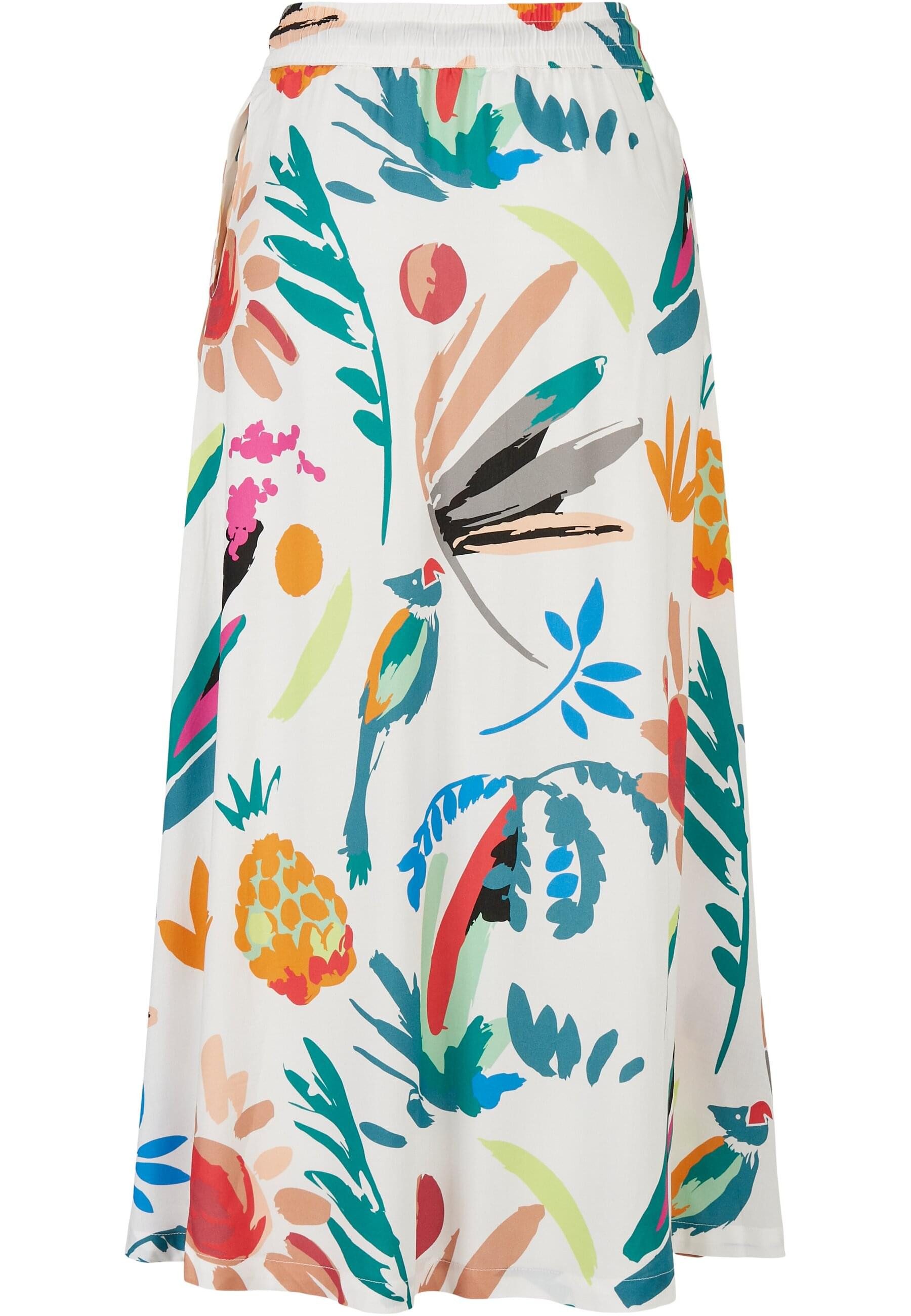 URBAN CLASSICS Jerseyrock Urban Classics Damen Ladies Viscose Midi Skirt (1 günstig online kaufen