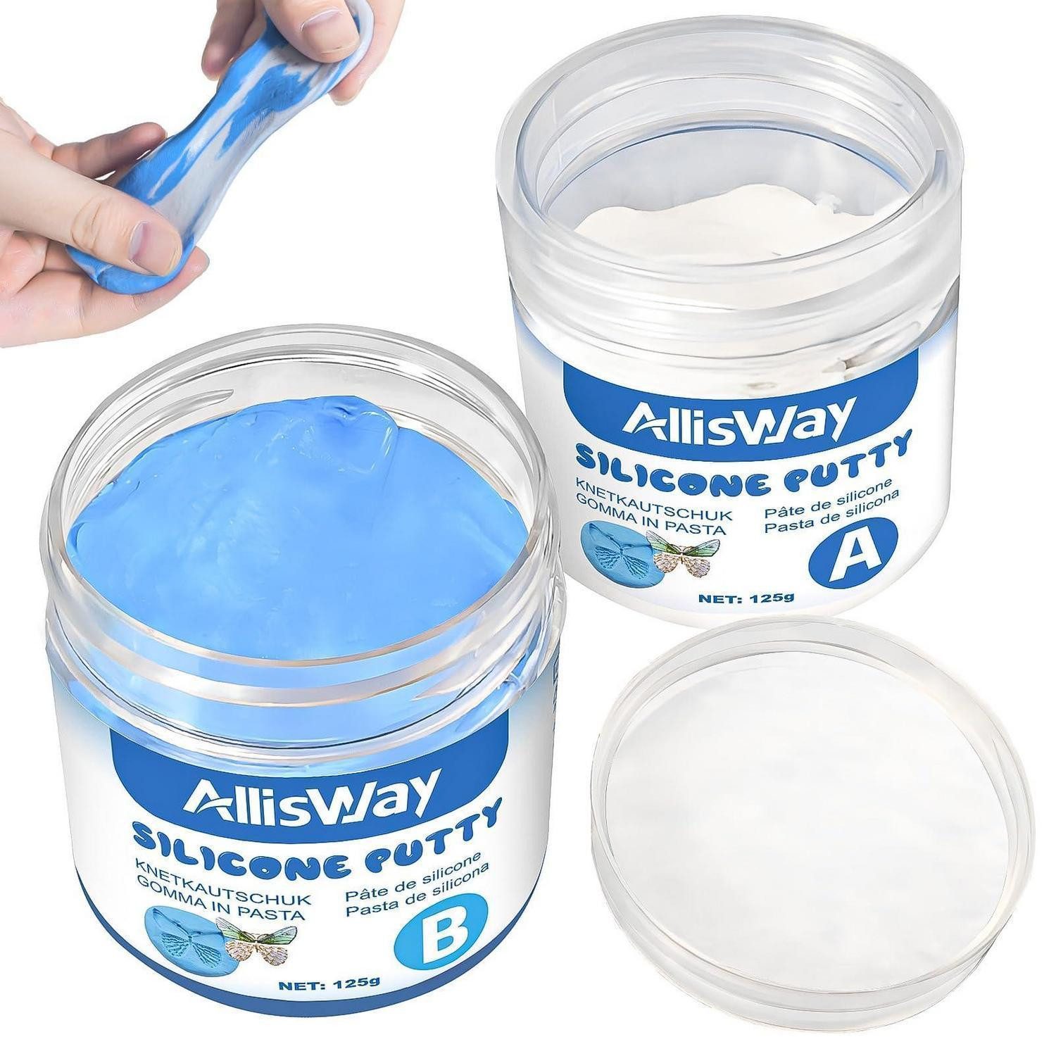 LuxusKollektion Knete Silikonkautschuk AB 250g zum Formen