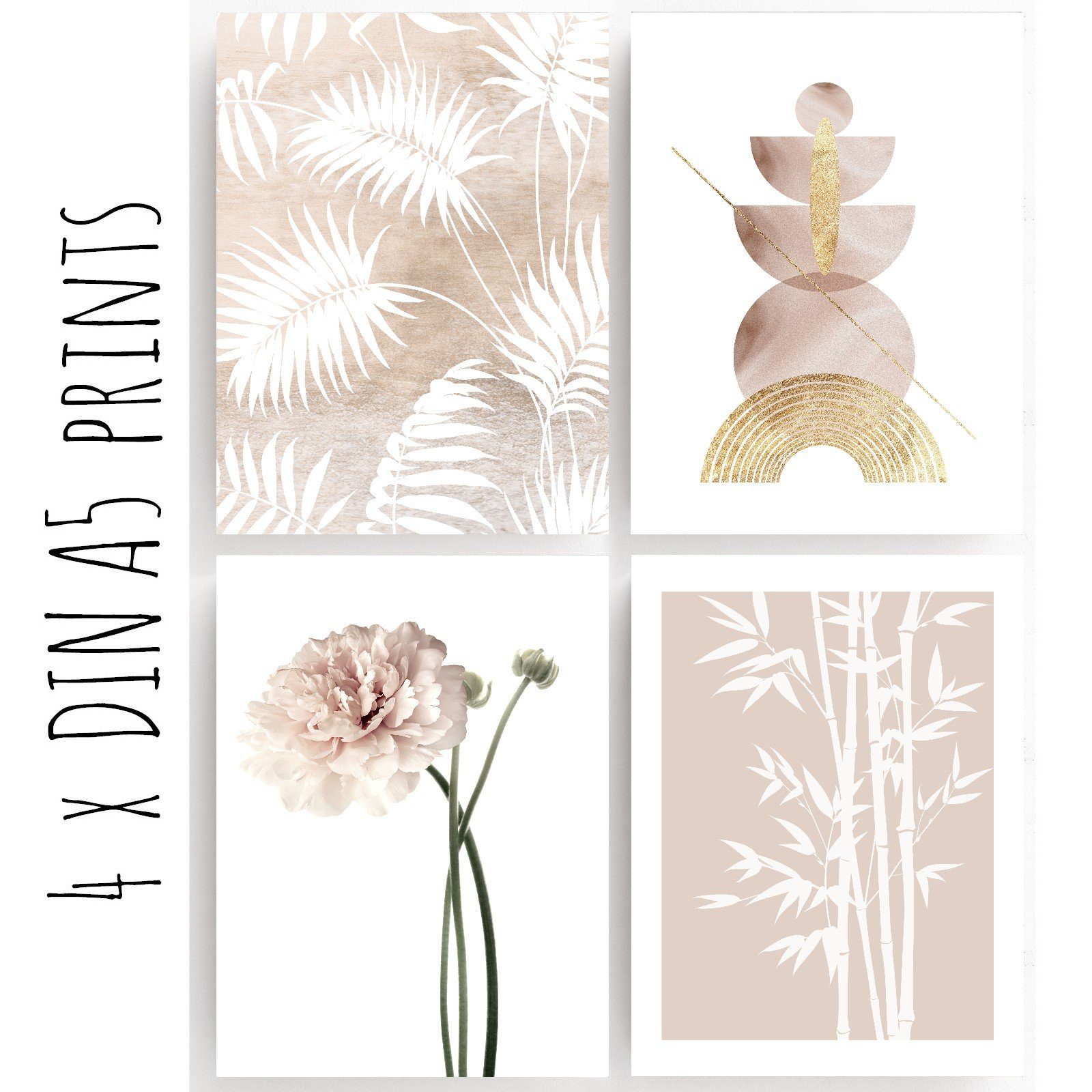 homestyle-accessoires Poster Bilder Set Wandbilder Bilderwand Bilderset LOVE MAKES A HOUSE A HOME, (10 St), - OHNE BILDERRAHMEN - Sorgfältige & sichere Verpacku – Bild 5 von 5